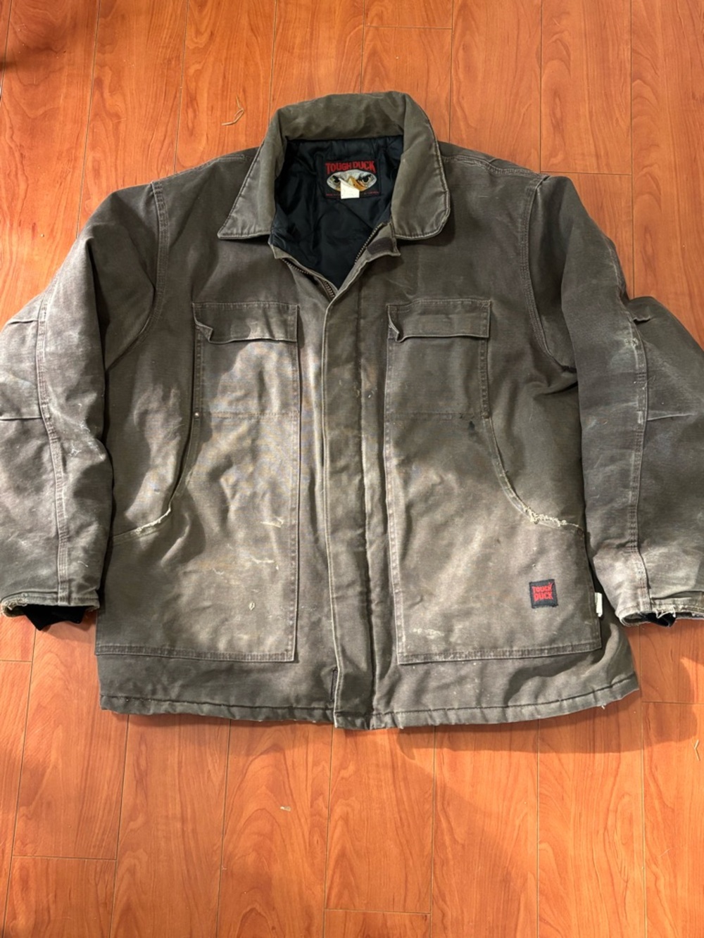 Vintage Tough Duck Canvas Parka - Made in Canada- Eagle Tag- Distressed XL